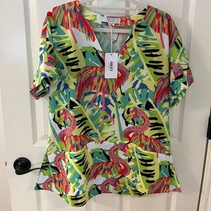 Crosby by Mollie Burch Judy tunic fancy flock size medium.